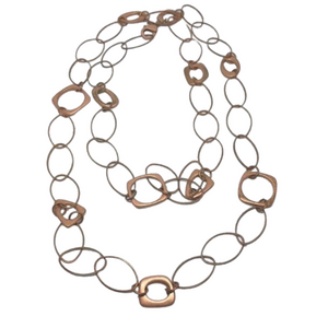 Premier Designs Elemental  Long Copper Chain Necklace